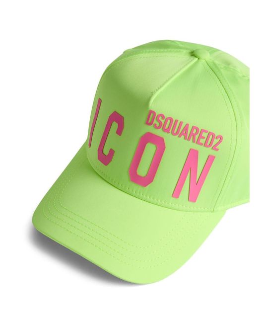 Gorra con logo Icon DSquared² de hombre de color Green