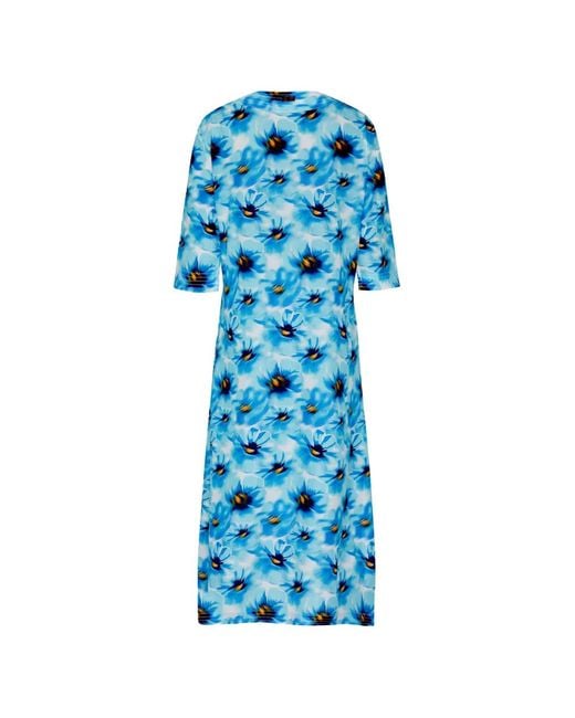 Vilebrequin Cotton Voile Kaftan Poppies - Kaftan - Leonor - Blue - Size Xs
