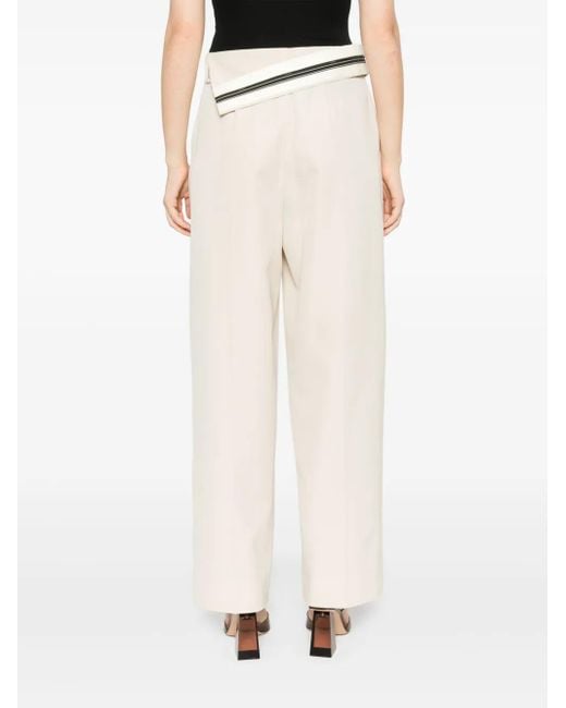 Fendi Natural Wide Leg Pants