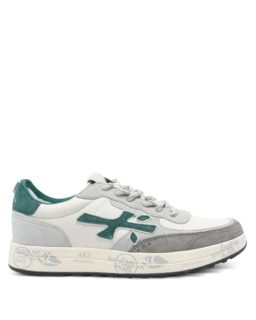Premiata White Lace-Up Sneakers for men