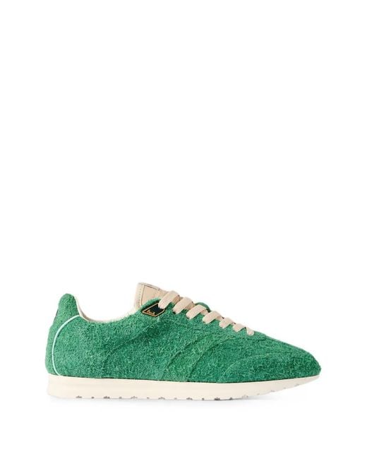 Paul Smith Green Shaggy Suede Sneakers for men