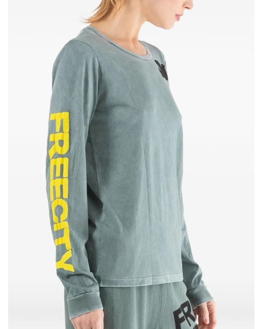 Freecity Blue Supervintage Long-Sleeve T-Shirt