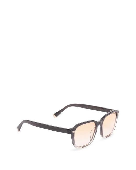 Brunello Cucinelli White Geometric-Frame Sunglasses