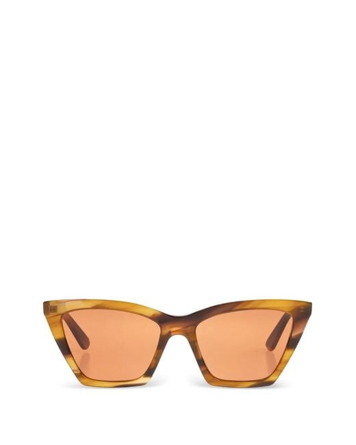 McQueen Pink Geometric-Frame Sunglasses