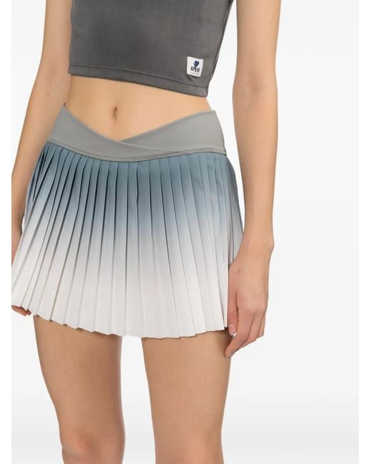 AAPE BY A BATHING AP Blue Pleated Ombre Skirt