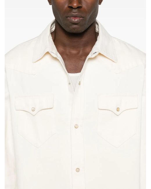メンズ Alanui デニムシャツ White