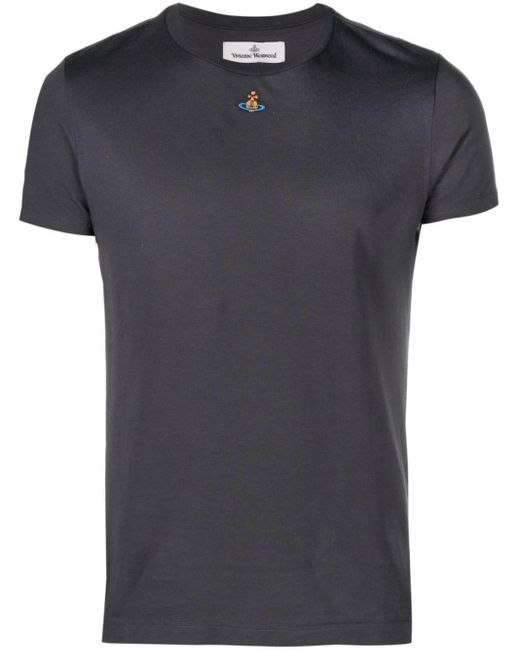 Vivienne Westwood Overhemd Met Geborduurd Logo in het Black voor heren