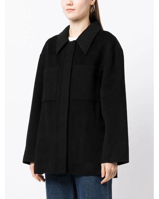 Loulou de Saison Black Cashmere Buttoned Jacket