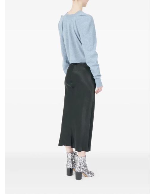 Maglione Con Maniche A Palloncino di Maison Margiela in Blue