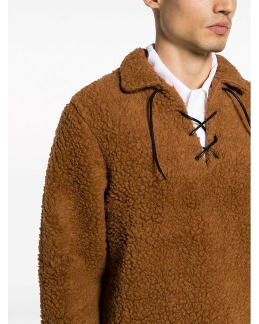 Bode Wollen Sweater in het Brown voor heren