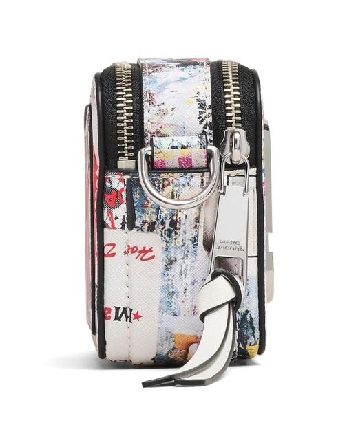 Marc Jacobs White The Pop Americana Snapshot J-Marc Crossbody Bag