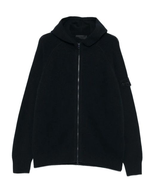 Stone Island Hoodie Met Rits in het Black voor heren