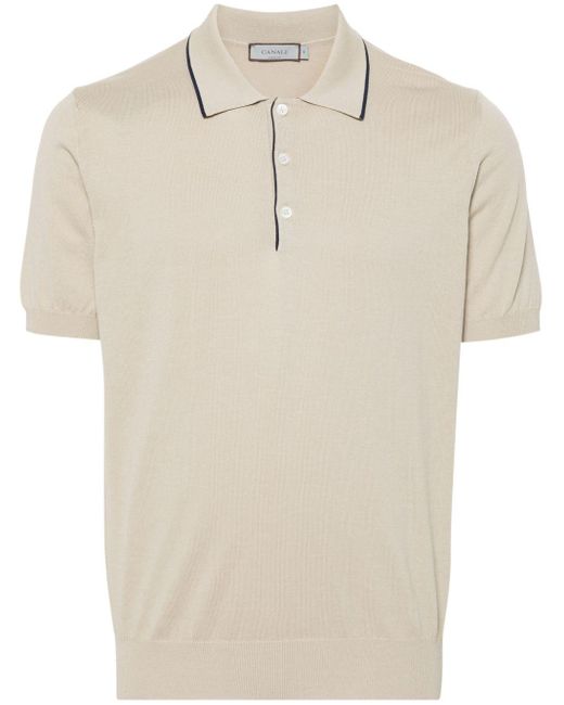 Canali Natural Cotton Polo Shirt for men