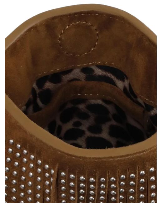 Borsa A Spalla Con Borchie di Ash in Brown