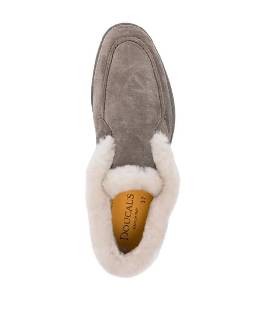 Bottines En Daim Doucal's en coloris Gray