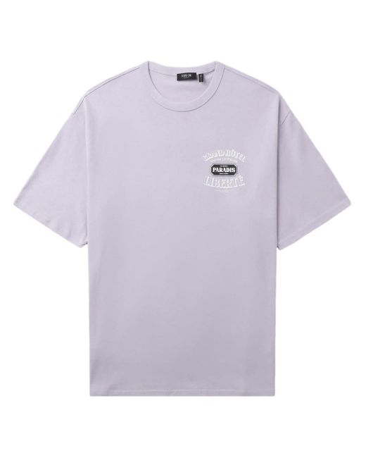 FIVE CM T-Shirt mit grafischem Print in Purple für Herren