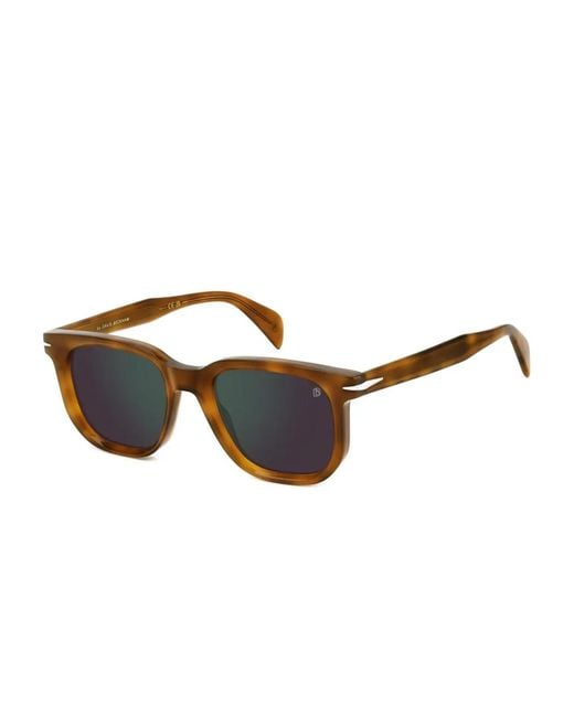 David Beckham Brown Square Sunglasses for men
