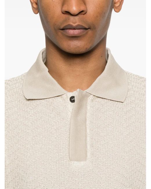 Emporio Armani White Cotton Polo Shirt for men