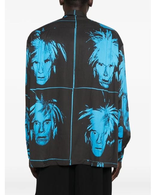 Etudes Studio Blue Chemise X Andy Warhol À Imprimé Graphique