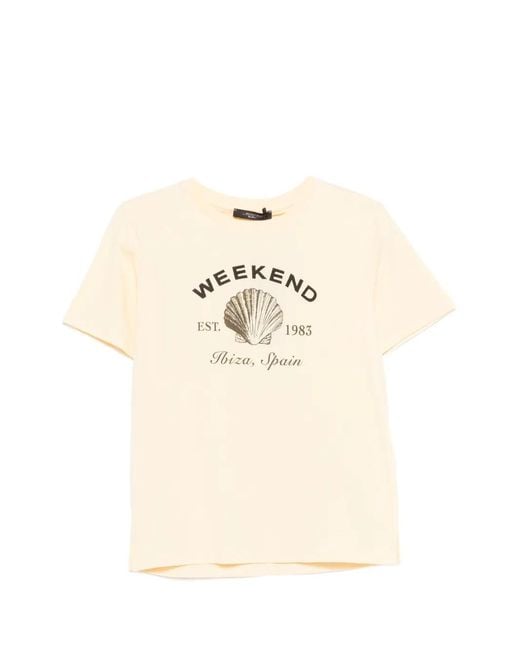 Weekend by Maxmara Natural Print T-Shirt