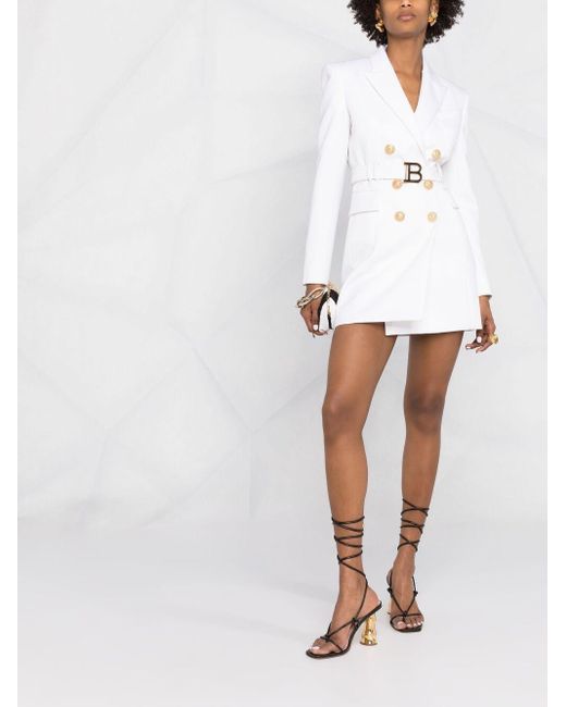 White balmain shop style blazer
