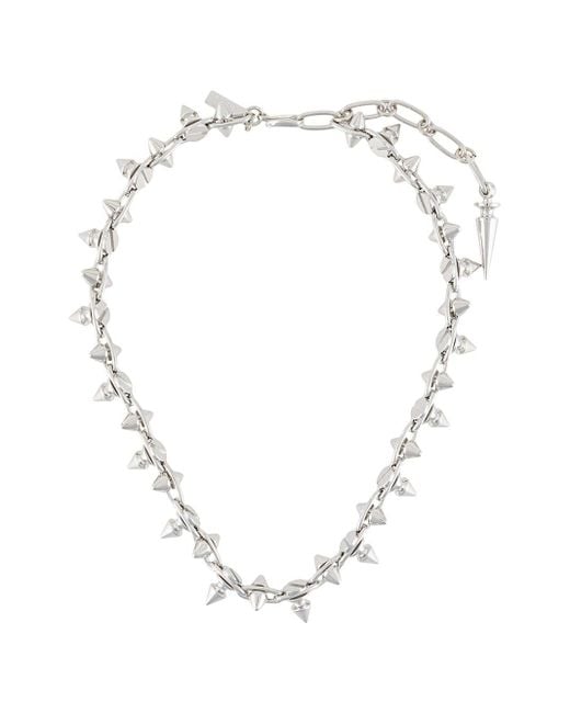 Junya Watanabe Metallic Spike-stud Chain Necklace