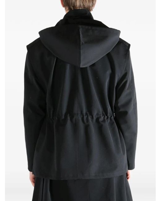Auralee Black Wool Max Canvas Gilet for men