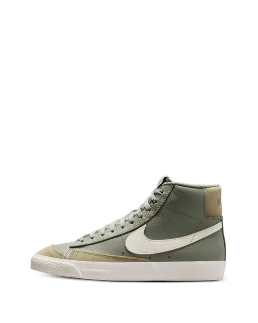 メンズ Nike ロゴ レザースニーカー Green