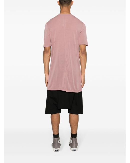 Camiseta Level con cuello redondo Rick Owens de hombre de color Pink