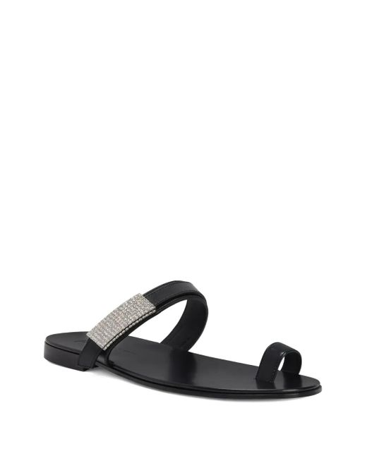 Giuseppe Zanotti Black Flavien Slides for men