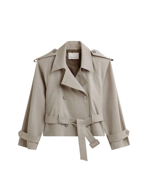 Frankie Shop Natural Stan Cropped Jacket