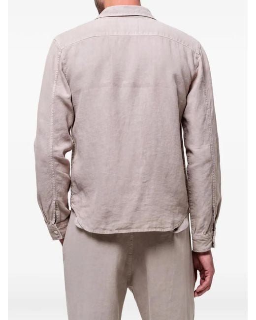 Citizens of Humanity Pink Patch-Pocket Long-Sleeve Shirt for men