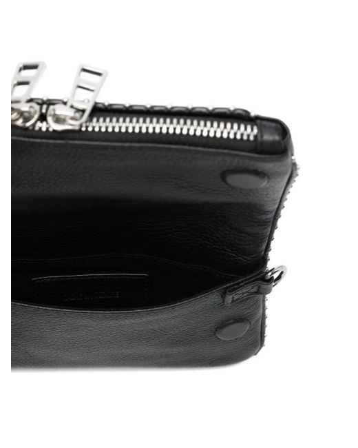 Bolso de hombro Rock Nano con apliques Zadig & Voltaire de color Black