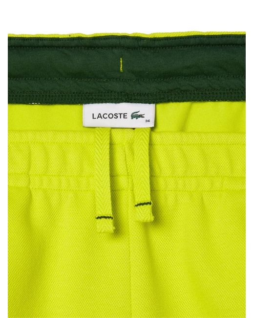 Lacoste Yellow Drawstring-Waist Track Pants