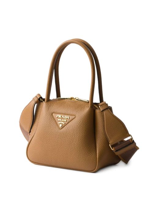 Prada Brown Mini Sac En Cuir