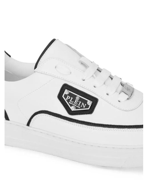 Philipp Plein White Low-Top Sneakers Triangle for men