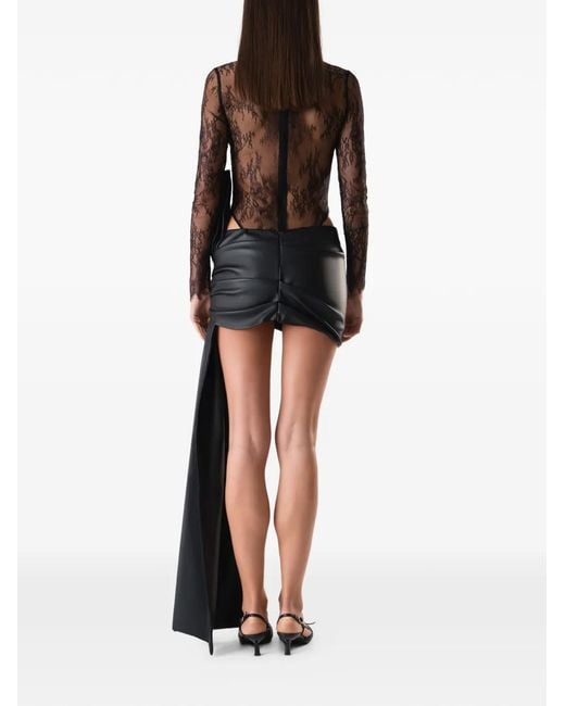 Lika Black Bow Mini Skirt