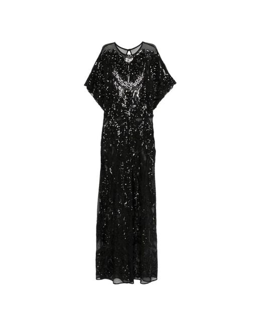 Norma Kamali Black Round-Neck Jumpsuit