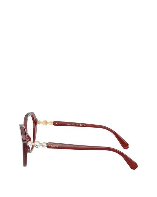 Swarovski Red Cat-Eye Glasses