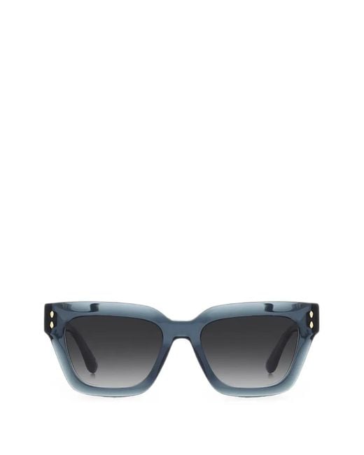 Isabel Marant Gray Carmy Square-Frame Sunglasses