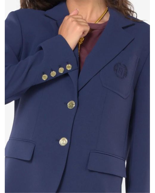 Elisabetta Franchi ロゴ ジャケット Blue