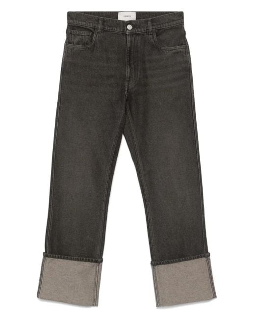 Vaqueros con dobladillo vuelto Coperni de color Gray