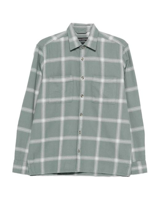 Marc O' Polo Blue Check-Pattern Shirt for men