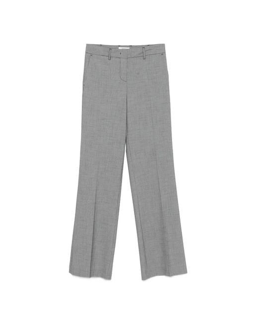 NINA 14.7 Gray Micro-Check Trousers