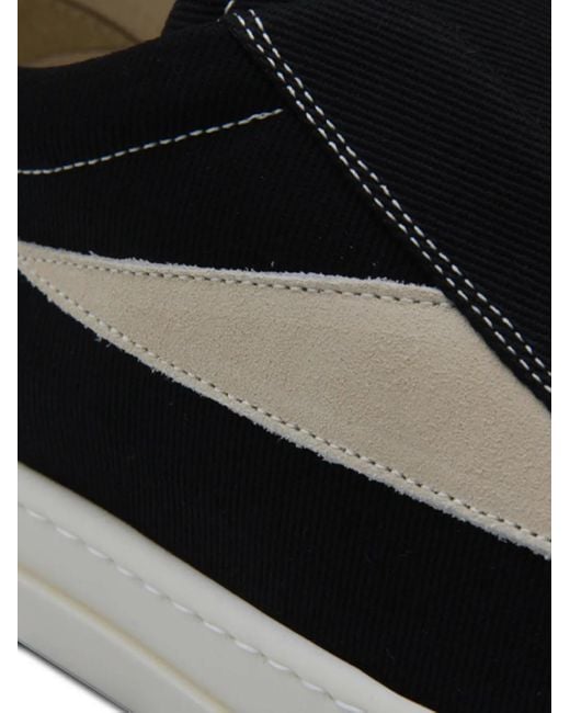 メンズ Rick Owens スリッポン スニーカー Black