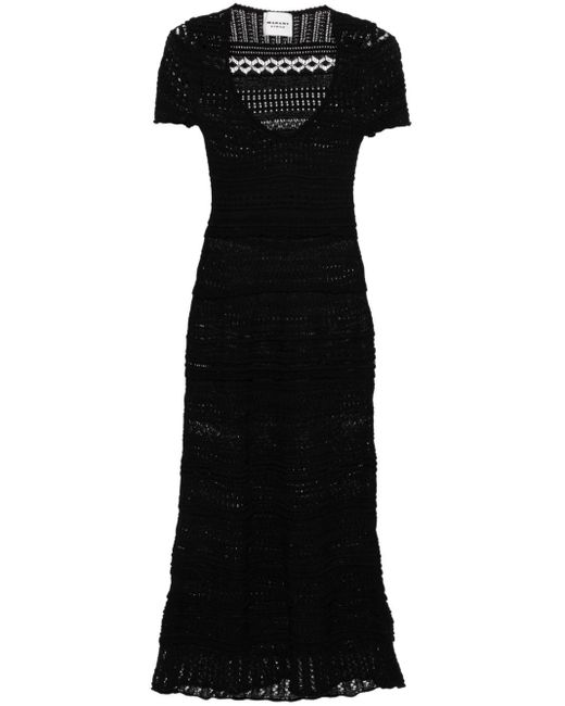 Isabel Marant Jinny Katoenen Maxi-jurk in het Black