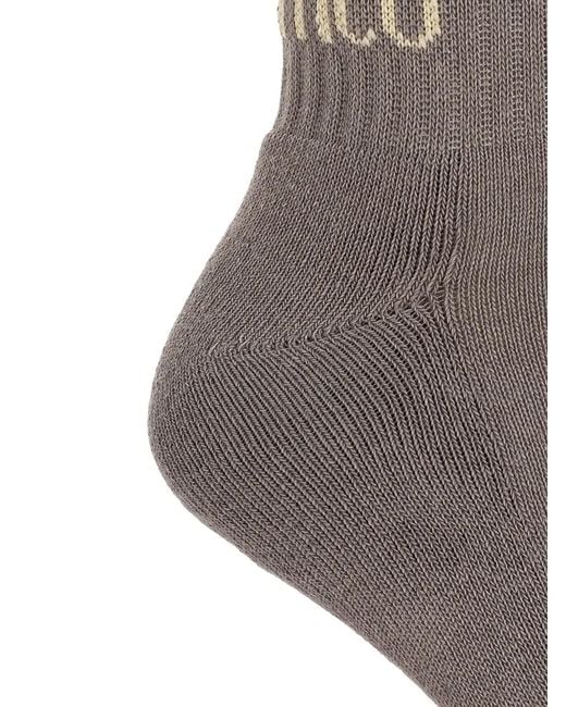 The Attico Gray Socks
