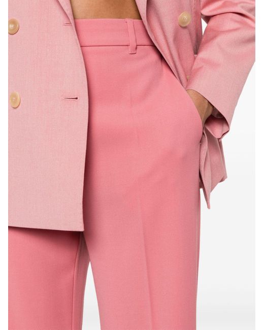 Max Mara Pink Dart-detailing Trousers