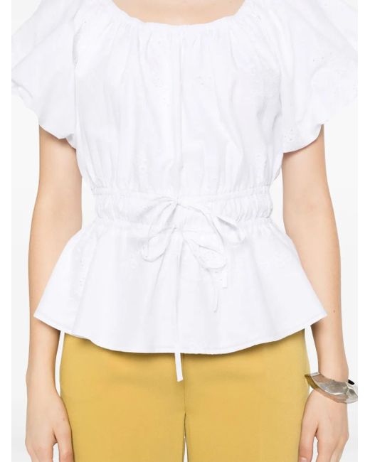 Ralph Lauren White Cotton Blouse