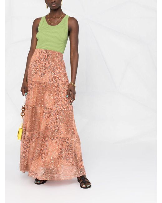 Ba\u0026sh Obbie Floral-print Maxi Skirt in 